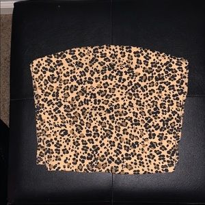 Leopard Print Tube Top